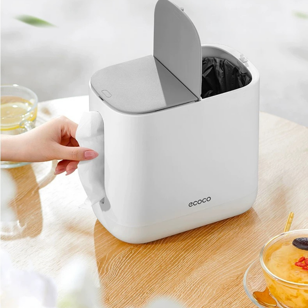 2 In 1 Tissue Box With Trash Can Holder, Home Living Room Tissue Box, Desktop Tissue Box