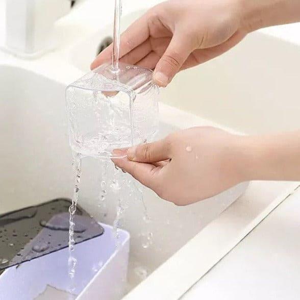 Wall Mounted Spice Rack - 4 Grid Kitchen Organizer for Easy Access and Storage - Clarify.pk