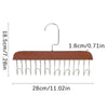 Multifunctional Wooden Hanger with 8 Hooks for Organizing Suspender and Accessories - Clarify.pk