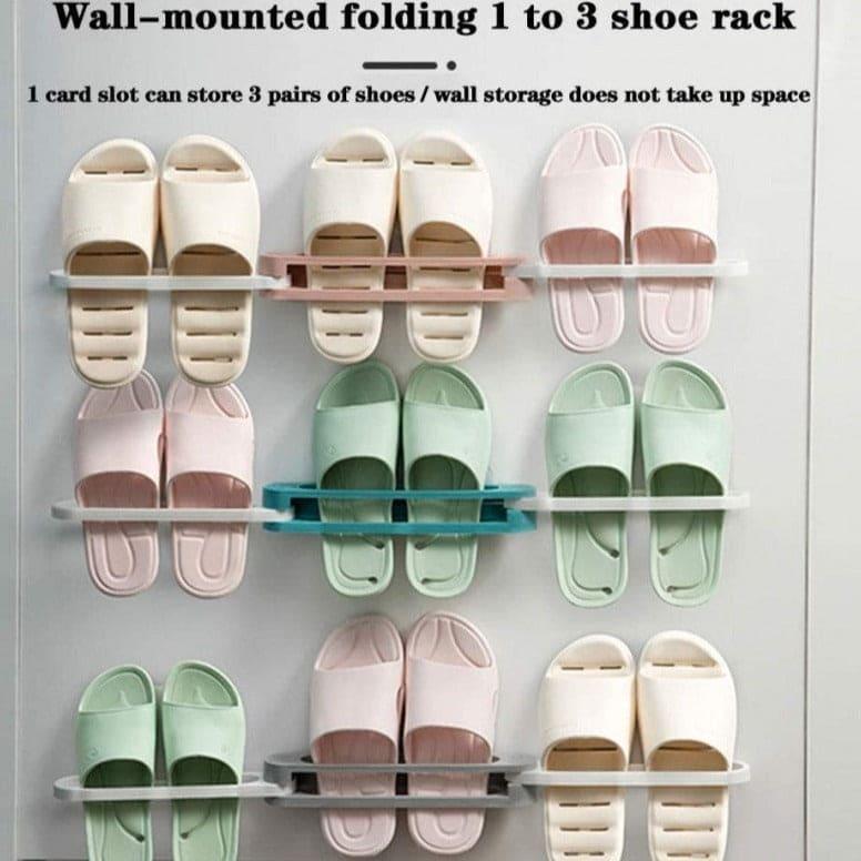Wall Mounted Shoe Organizer and Towel Rack for Bathroom and Entryway - Clarify.pk