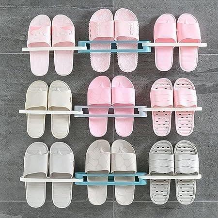 Wall Mounted Shoe Organizer and Towel Rack for Bathroom and Entryway - Clarify.pk