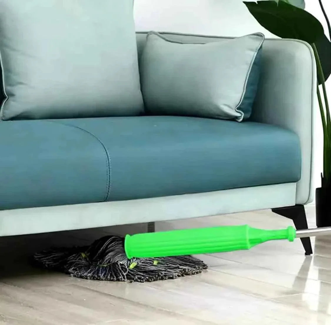 Twister Microfiber Floor Mop - 2 in 1 Cleaning Tool with Adjustable Long Handle for Home and Kitchen - Clarify.pk
