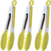 Stainless Steel Kitchen Tongs with Silicone Tips – Non-Slip Food Serving Tongs