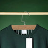 Multifunctional Wooden Hanger with 8 Hooks for Organizing Suspender and Accessories - Clarify.pk