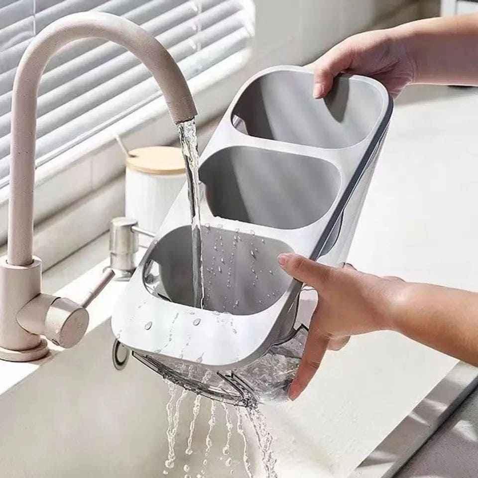 3 Layer Cutlery Organizer for Kitchen Storage and Organization - Clarify.pk