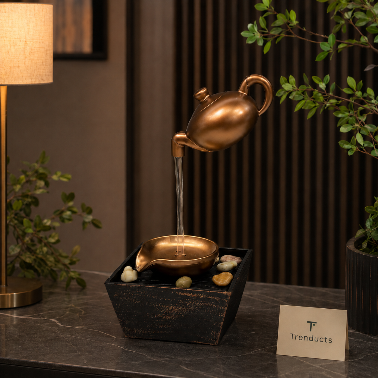 Floating Kettle Pouring Mini Fountain Décor