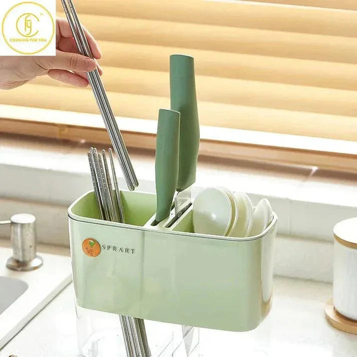 Acrylic Cutlery Holder Organizer for Kitchen Utensils
