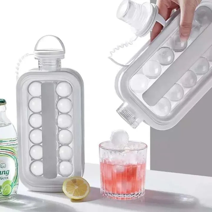 Ice Ball Maker Bottle – Portable Ice Cube Mould Kettle for Drinks, Juice & Cocktails