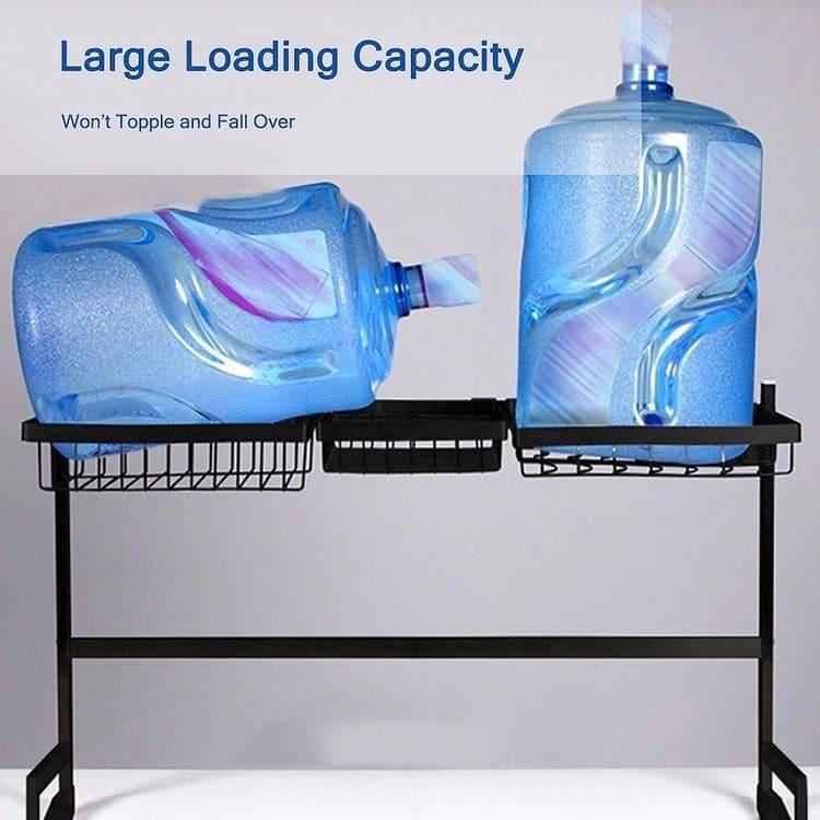 Stainless Steel Kitchen Rack - 85cm Multi-Function Durable Storage Solution - Clarify.pk