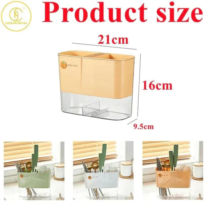 Acrylic Cutlery Holder Organizer for Kitchen Utensils - Clarify.pk