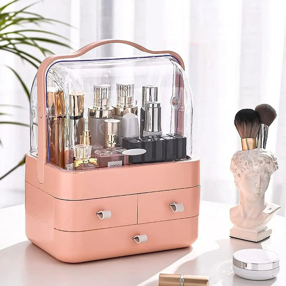 Cosmetic Organizer with Drawers: 3-Drawer Makeup Storage Solution - Clarify.pk