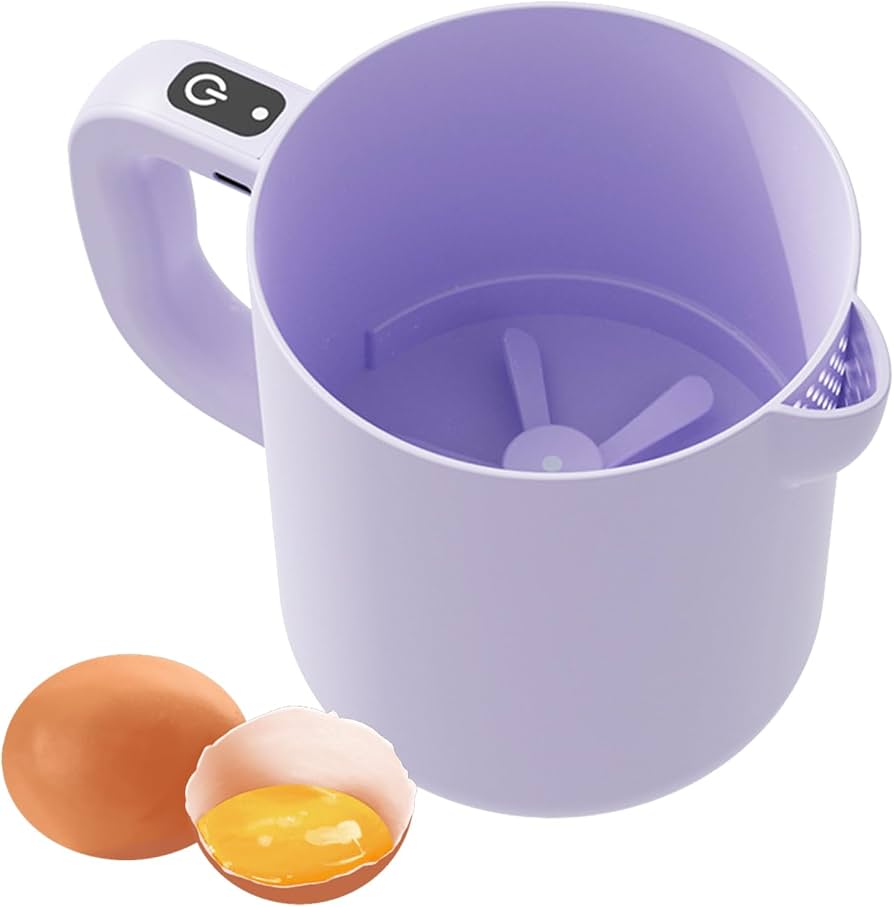Electric Milk Frother, Mixer & Blender Cup with Built-In Whisk – Foam Maker for Coffee & Drinks