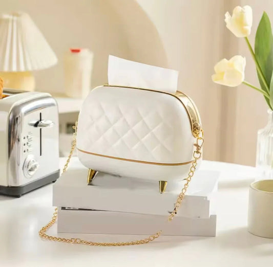 Luxury Purse Style Tissue Box – Elegant Tissue Holder - Clarify.pk