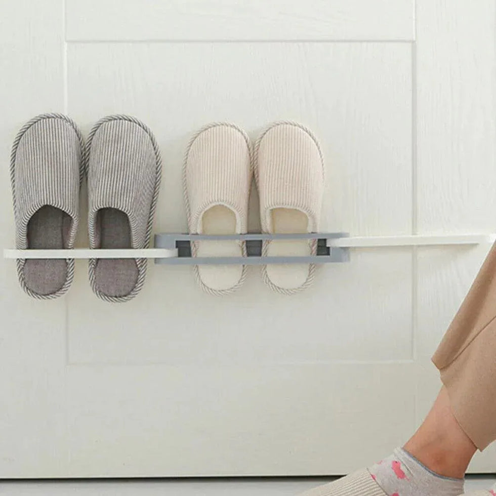 Wall Mounted Shoe Organizer and Towel Rack for Bathroom and Entryway - Clarify.pk