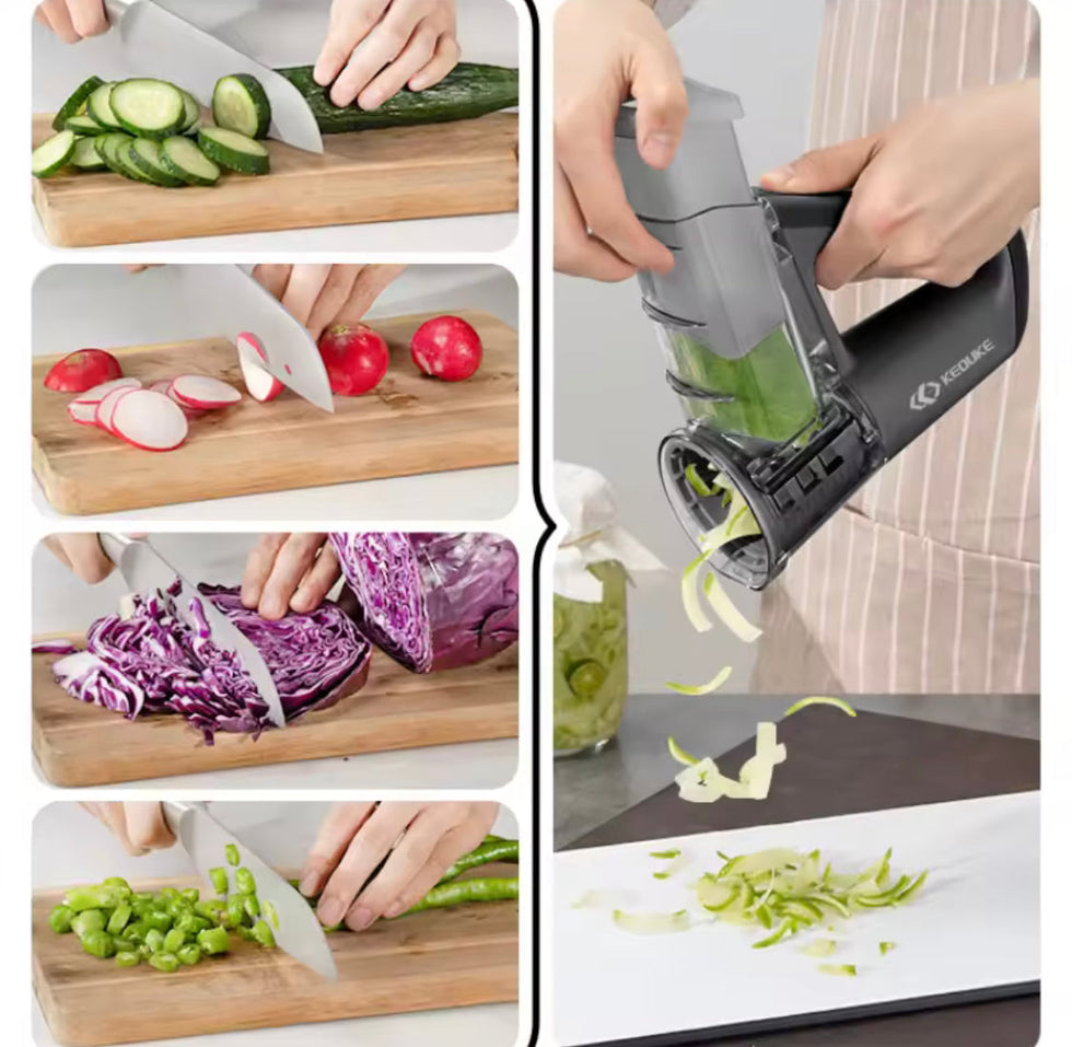 Electric Roller Vegetable Cutter, Vegetable Shredding and Slicing Machine, Veget Graters Shredders Fruit Kitchen Tool, Kitchen Gadgets