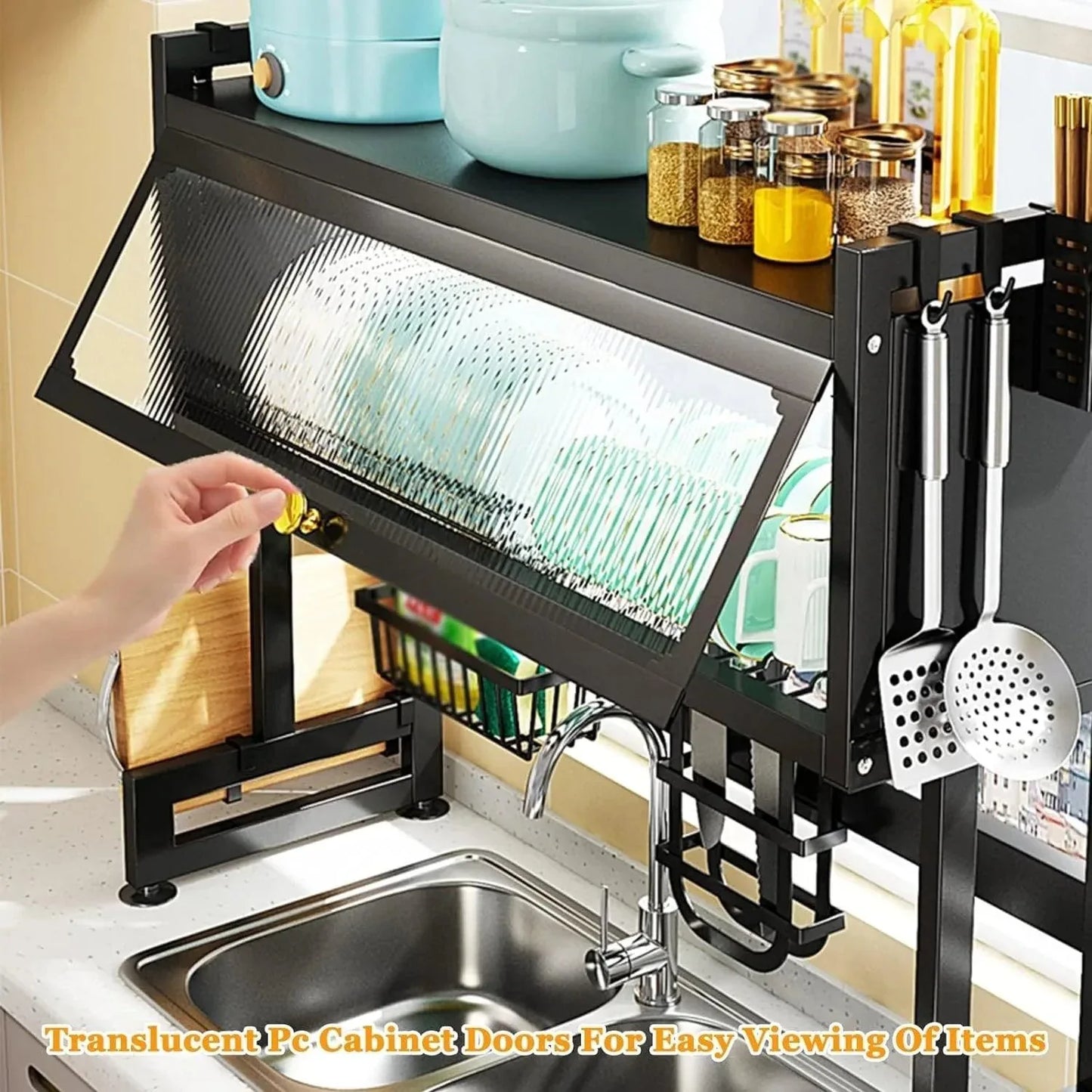 Over The Sink Rack for Kitchen Organization and Storage - Clarify.pk