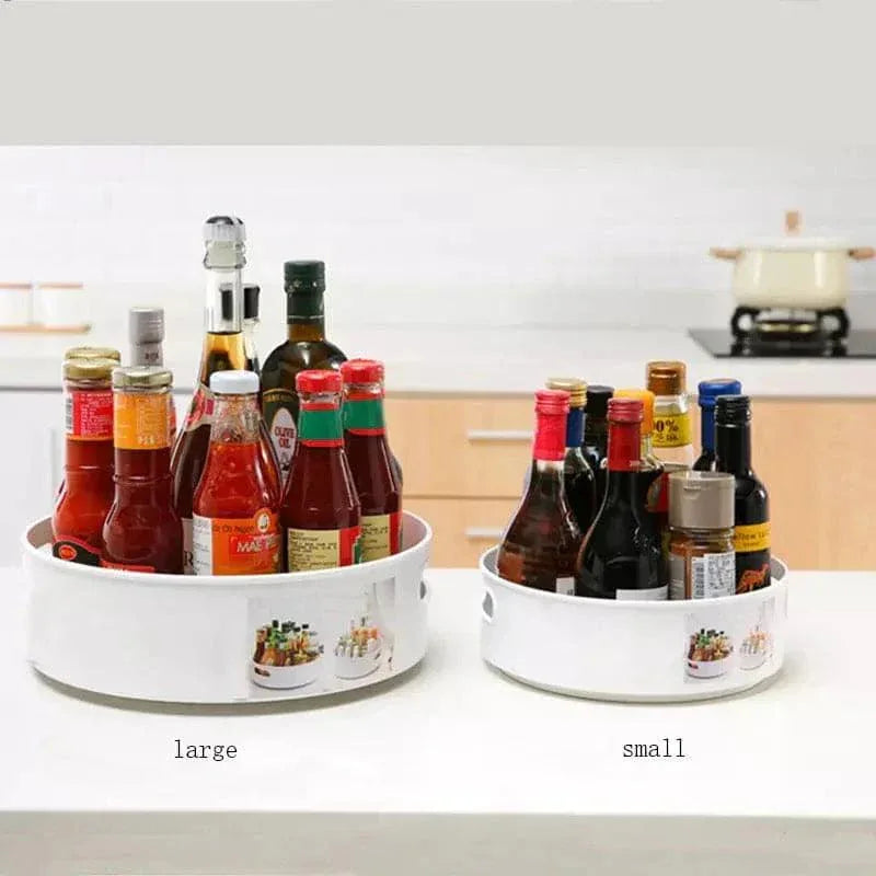 360 Rotating Kitchen Tray for Easy Organization and Access
