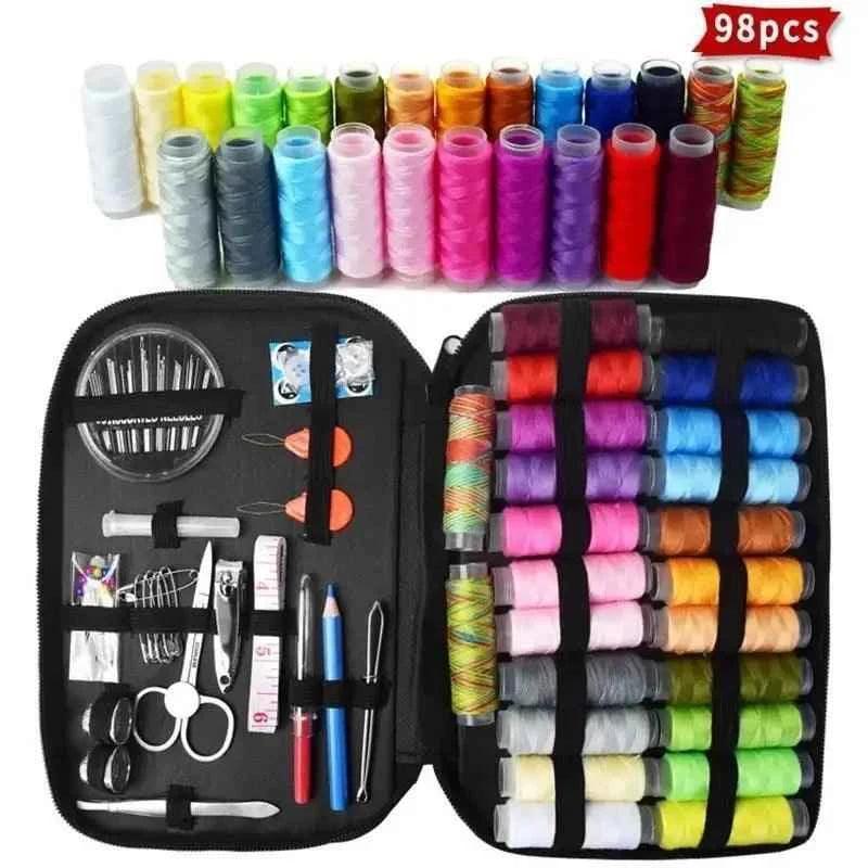 98 Pcs Sewing Kit Essentials - Complete Household Sewing Kit for Crafts and Repairs - Clarify.pk