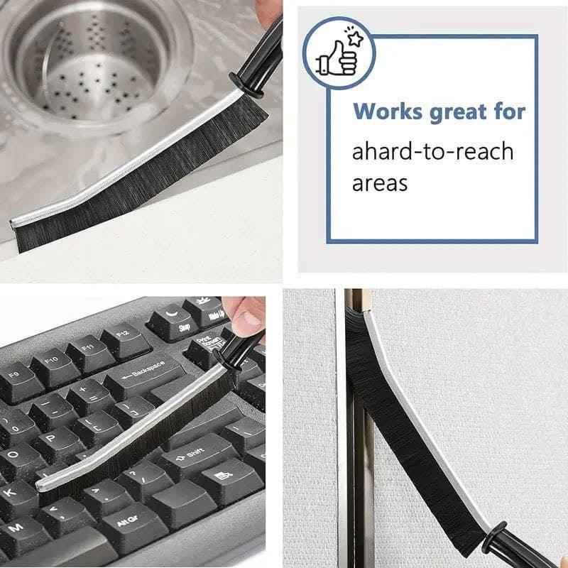 Pack of 2 Gap Cleaning Brushes for Sturdy Bathroom Cleaning - Clarify.pk