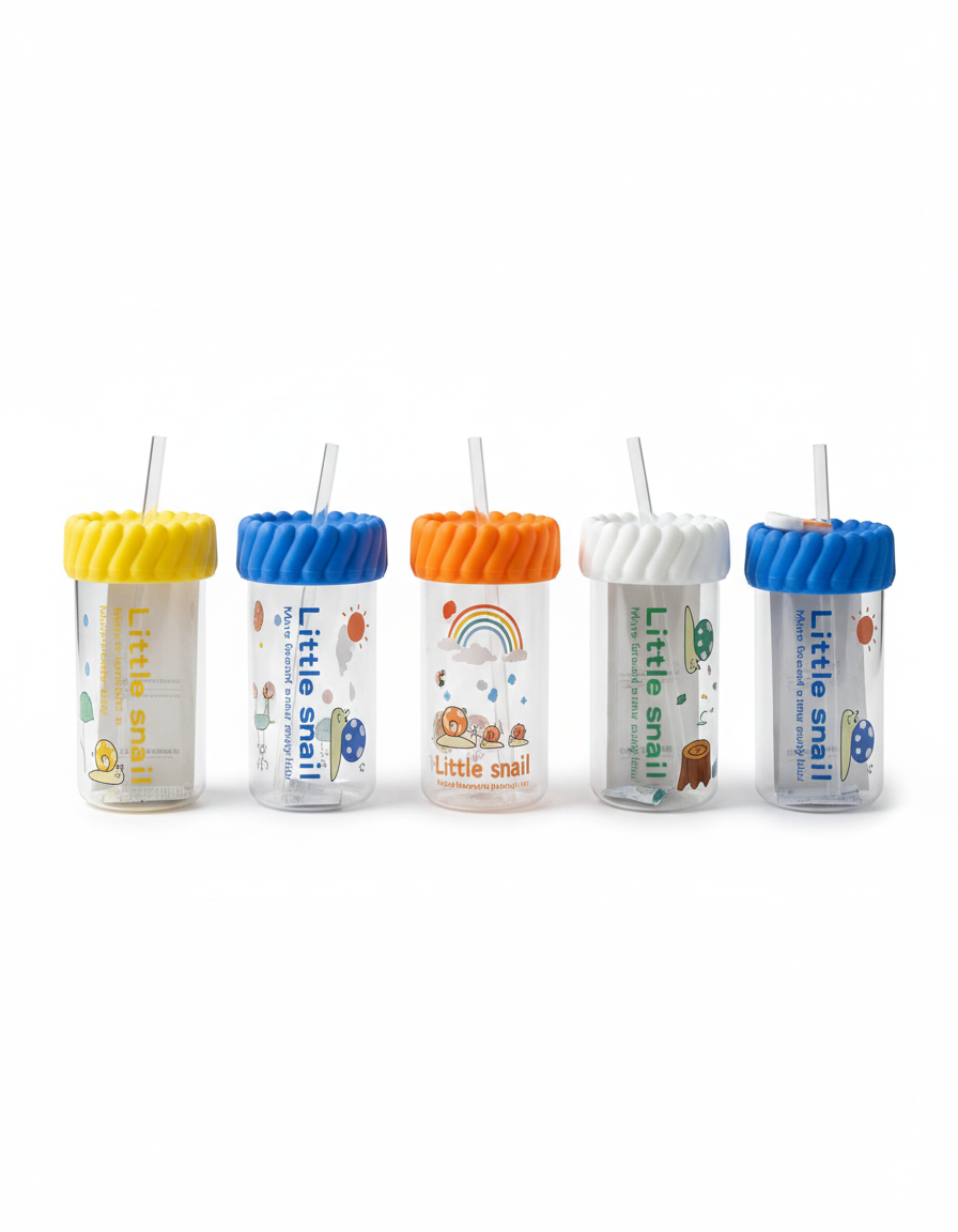 Snail-Inspired Straw Cup – Whimsical 420ML Drinkware