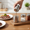Rotating Pepper Shaker - 3 Setting Spice Dispenser