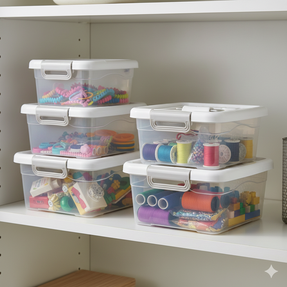 New Style Storage Box - Minimalist Organizer with White Lid