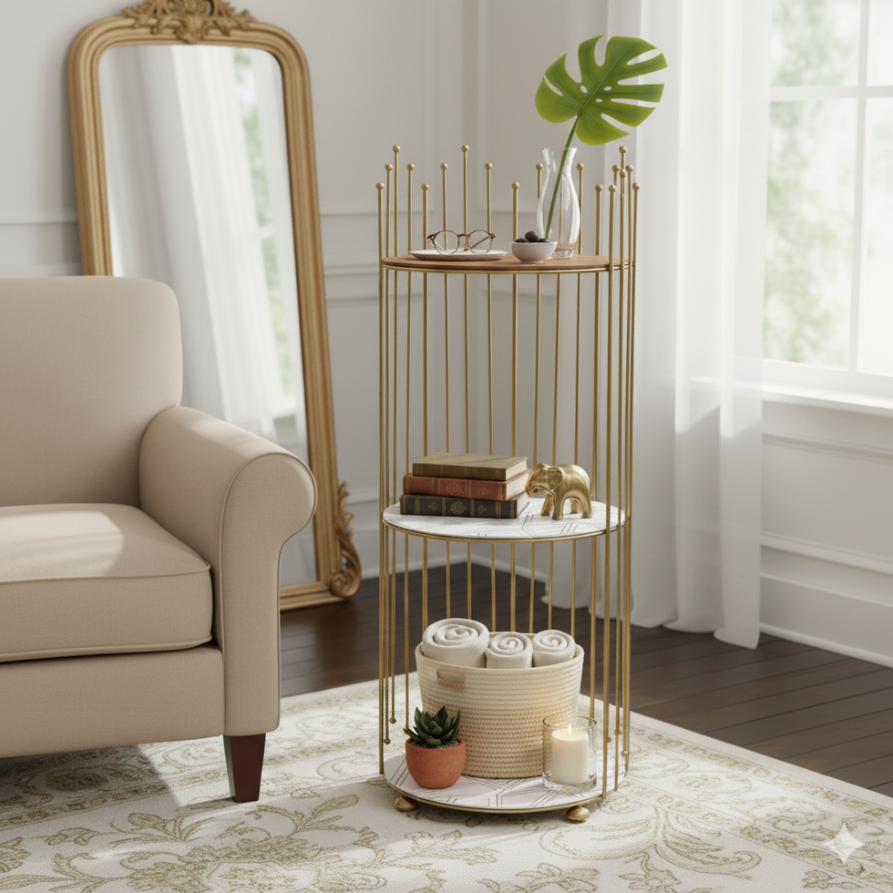 Royal Crown 3-Tier Luxury Cupcake & Dessert Display Tower Rack