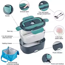Electric Portable Heated Lunch Box with Stainless Steel Container