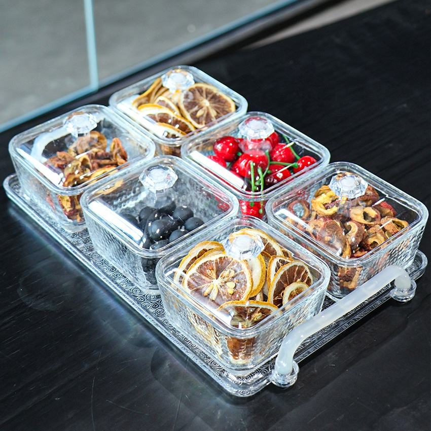 Retro-Style Glass Candy & Dried Fruit Storage Jar