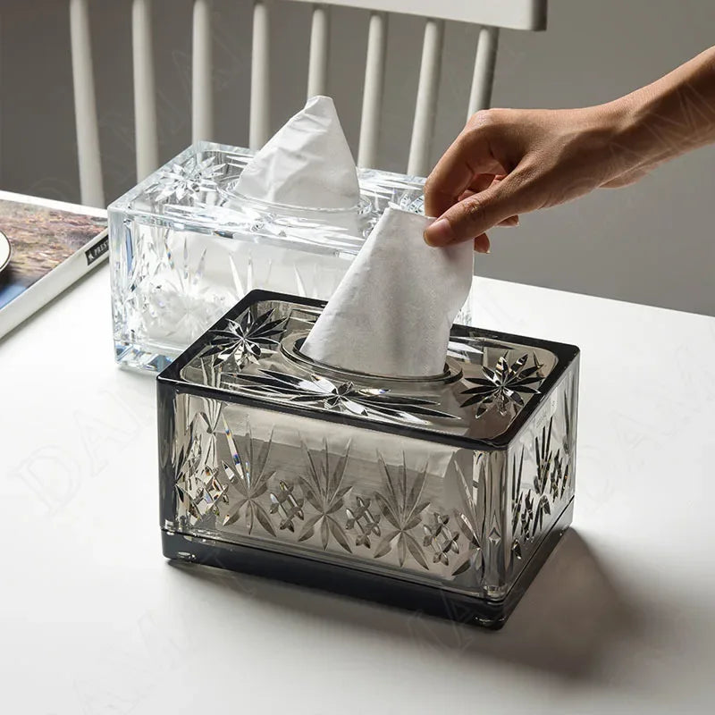Acrylic Tissue Box – Stylish Tissue Holder - Clarify.pk