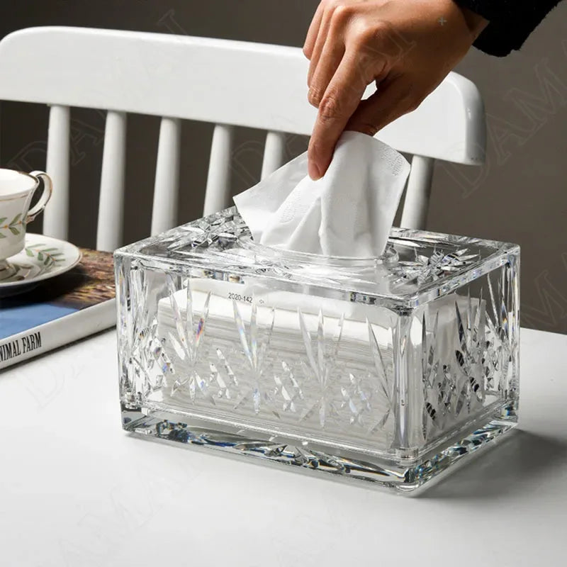 Acrylic Tissue Box – Stylish Tissue Holder - Clarify.pk