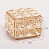 Premium Metal Crystal Jewellery Box – Luxury Mirrored Vanity Organizer with Filigree Artistry