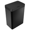 Premium Matte Black Trash Can with Soft-Close Lid
