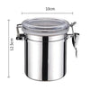 Stainless Steel Sealed Tank Food Coffee Beans Snack Storage Cans Tea Leaf Container Organizer Kitchen Accessories - Clarify.pk