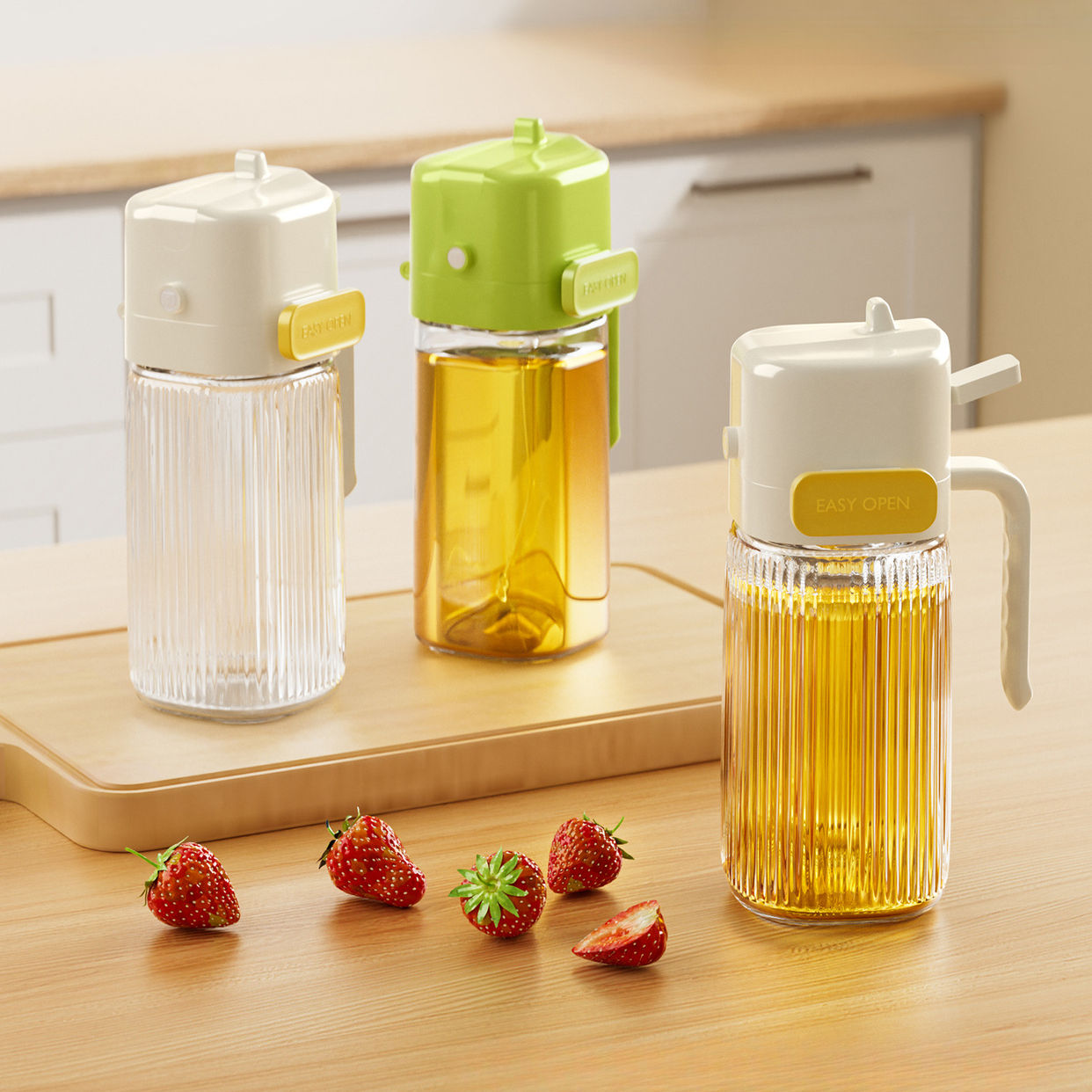 2-in-1 Kitchen Oil Spray & Pour Dispenser with Handle
