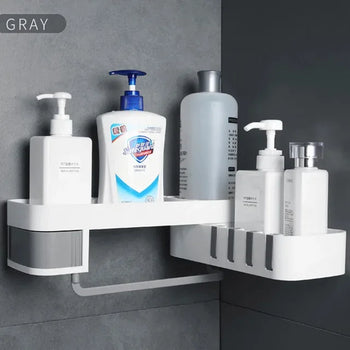 Space-Saving Corner Bathroom Shelf for Organized Storage - Clarify.pk
