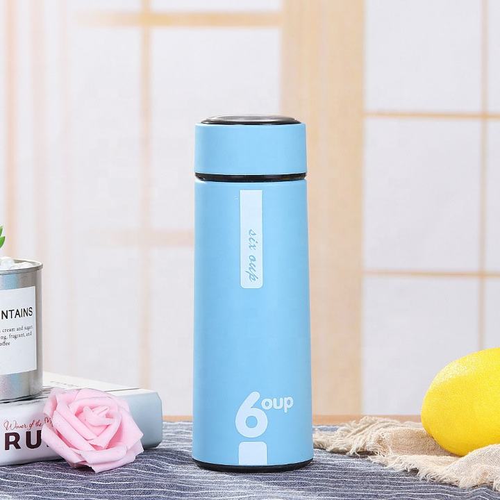 6 Cup Printed Plastic Water Bottle – 450ml Leak-Proof Design (Random color)