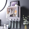 2022 Newest Design Makeup Storage Box With Toothbrush Holder Plastic Cosmetic Organizer Acrylic Lipstick Holder