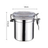Stainless Steel Sealed Tank Food Coffee Beans Snack Storage Cans Tea Leaf Container Organizer Kitchen Accessories - Clarify.pk