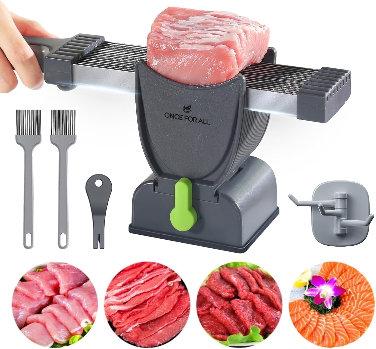 Stainless Steel Meat Slicer & Cleaver Knife Set