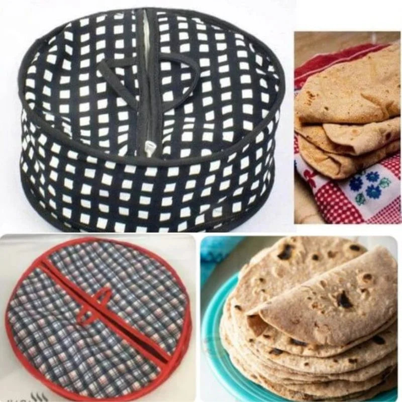 Premium Roti Cover – Insulated Fabric Tortilla Warmer