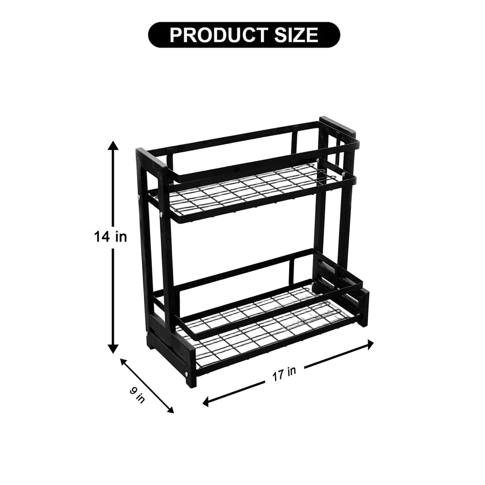Multi-Tier Countertop Storage Rack & Spice Organizer