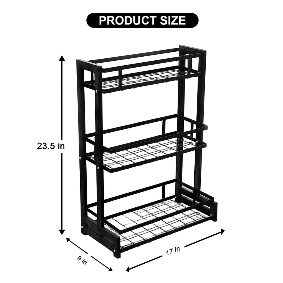 Multi-Tier Countertop Storage Rack & Spice Organizer