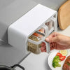 Ecoco Premium Wall-Mounted 3 Spice Box – Kitchen Seasoning Organizer