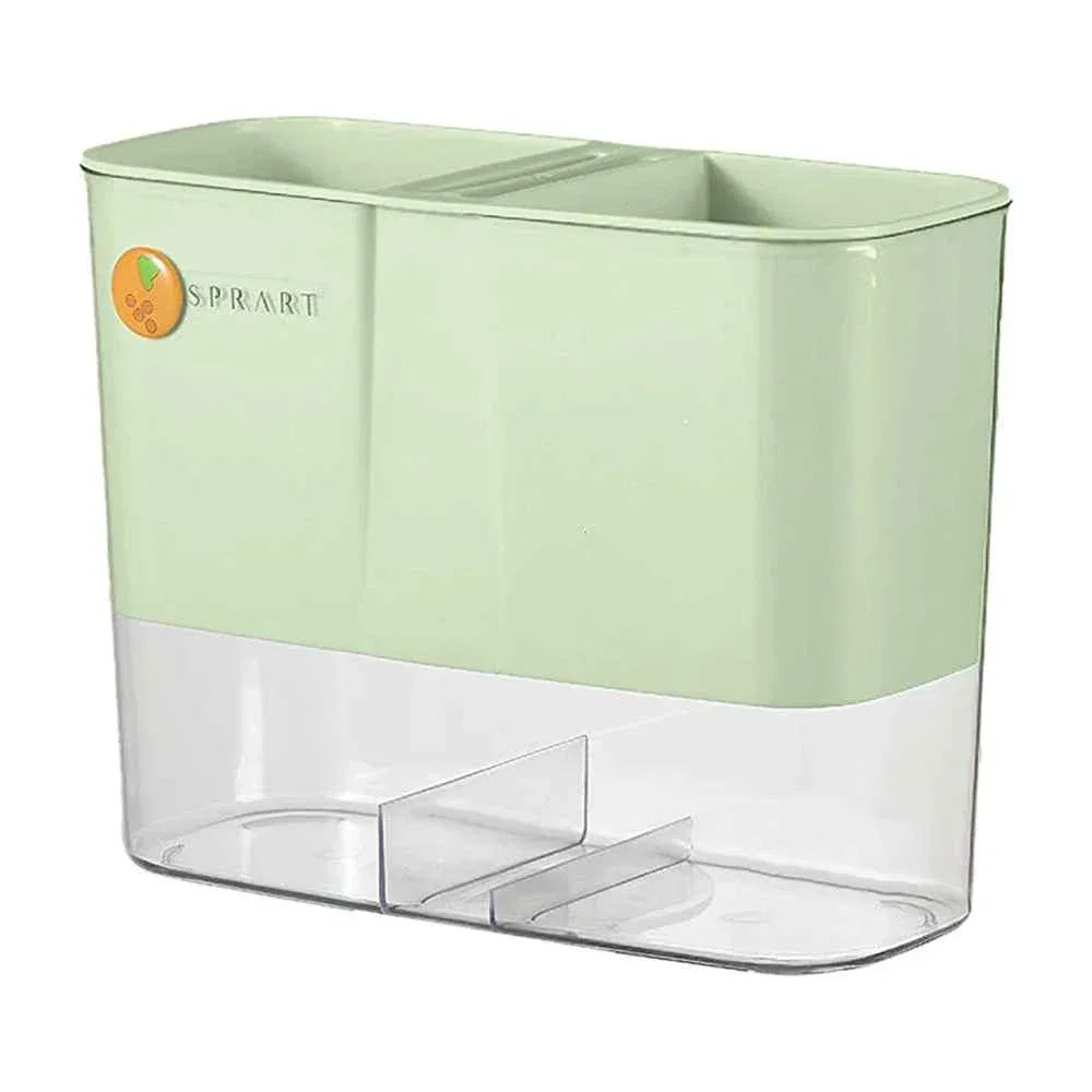 Chopsticks Storage Rack Multifunctional Detachable Drainage Tray Large Storage Box for Kitchen - Clarify.pk