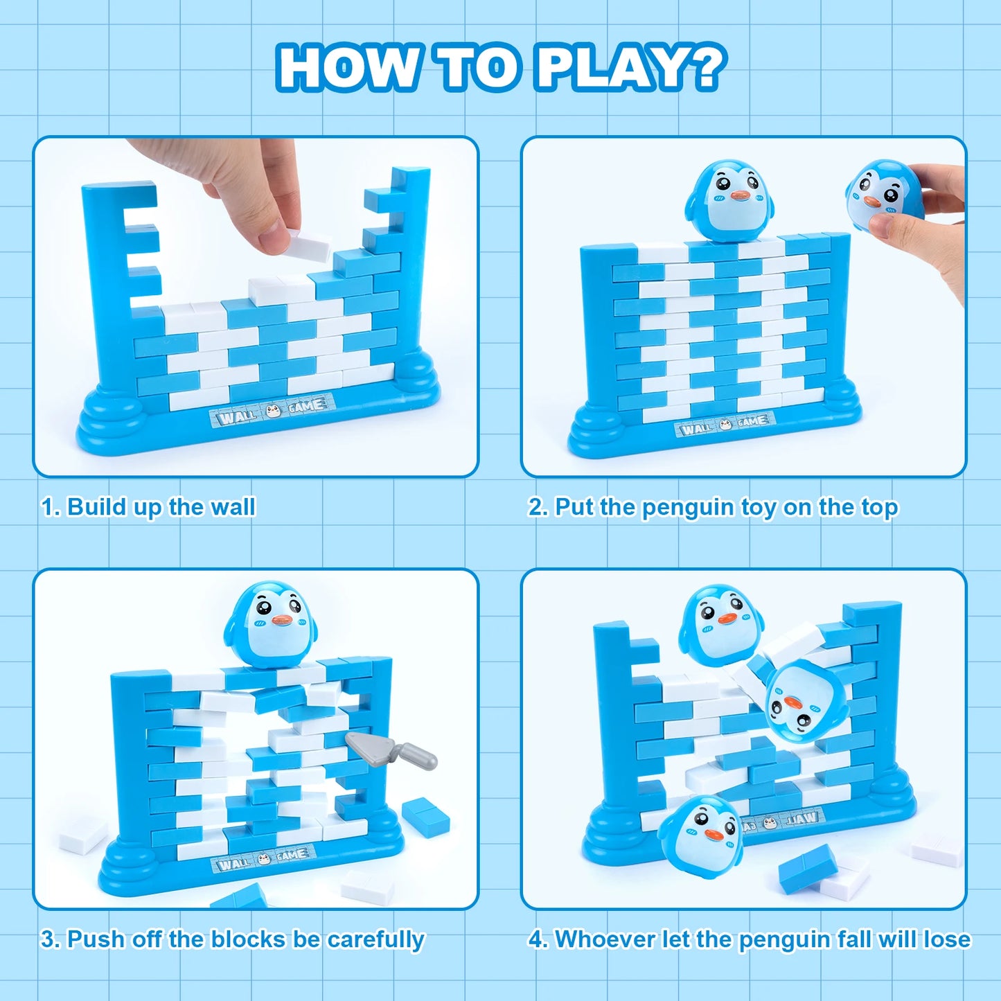 Penguin Ice Breaker Trap Toy – Kids Balance Block Game