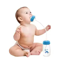 Hands-Free Baby Bottle Feeding System with Flexible Straw Tube