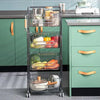 2/3/4 Layer Transparent Trolley Simple Modern Cosmetics Skincare Storage Rack Kitchen Vegetable Fruit Bathroom Mobile