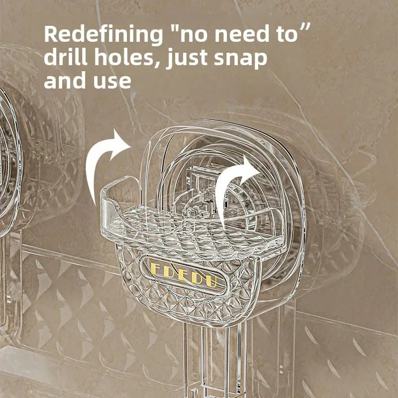 Premium Suction Cup Bathroom Storage Shelf (High Quality) - Clarify.pk