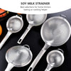 1Pcs Stainless Steel Strainer Oil Filter Strainer for Cooking Soy Milk Juice Frying Food with Long Handle Non-Deformation Mesh